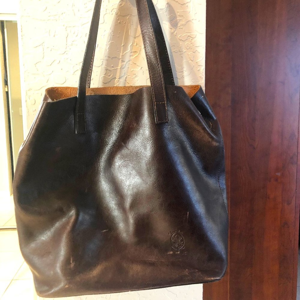 Italian Leather Bag Brown- Borse in Pelle